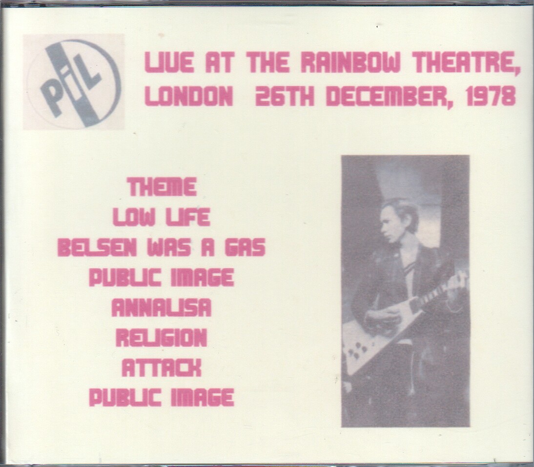 Never Mind The Bollocks Heres The Artwork Albums Public Image Limited Live Cds 1978 2008
